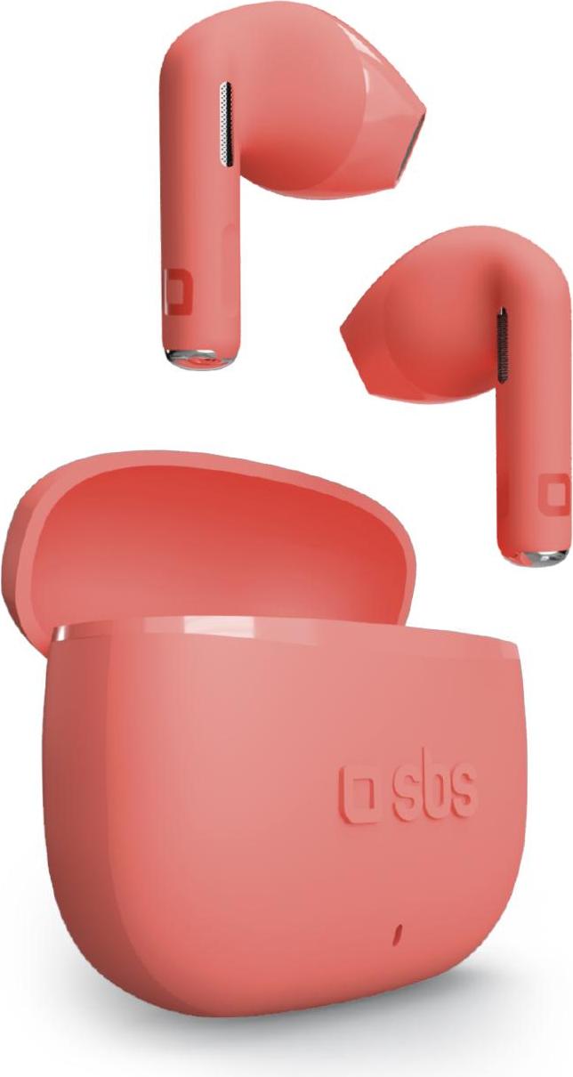 SBS Go Pods, True Wireless Stereo (TWS), 20 - 20000 Hz, Hovor / hudba, 50 g, Slúchadlá s mikrofónom, Červená