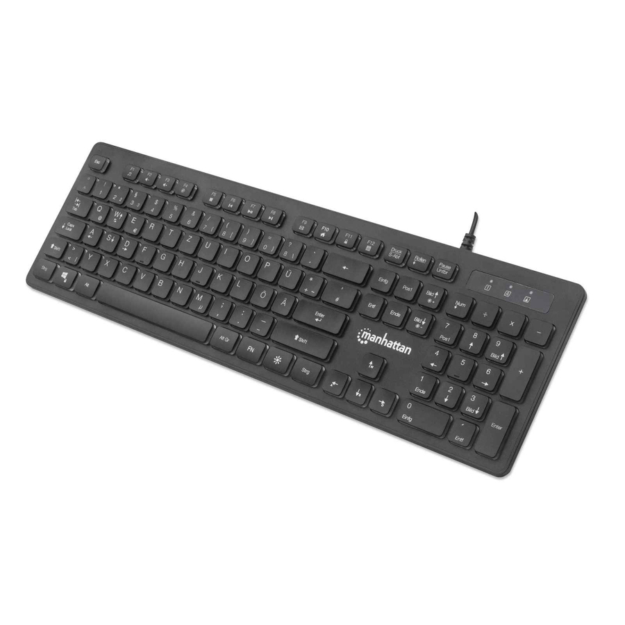MANHATTAN Ultraflache USB-Gaming-Tastatur mit LEDs 179485