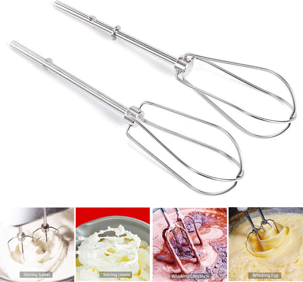 Náhradná šľahacia hlava, nerezová oceľ, kuchynský ručný mixér, šľahacie nástavce pre Khm2b W10490648 KHM926