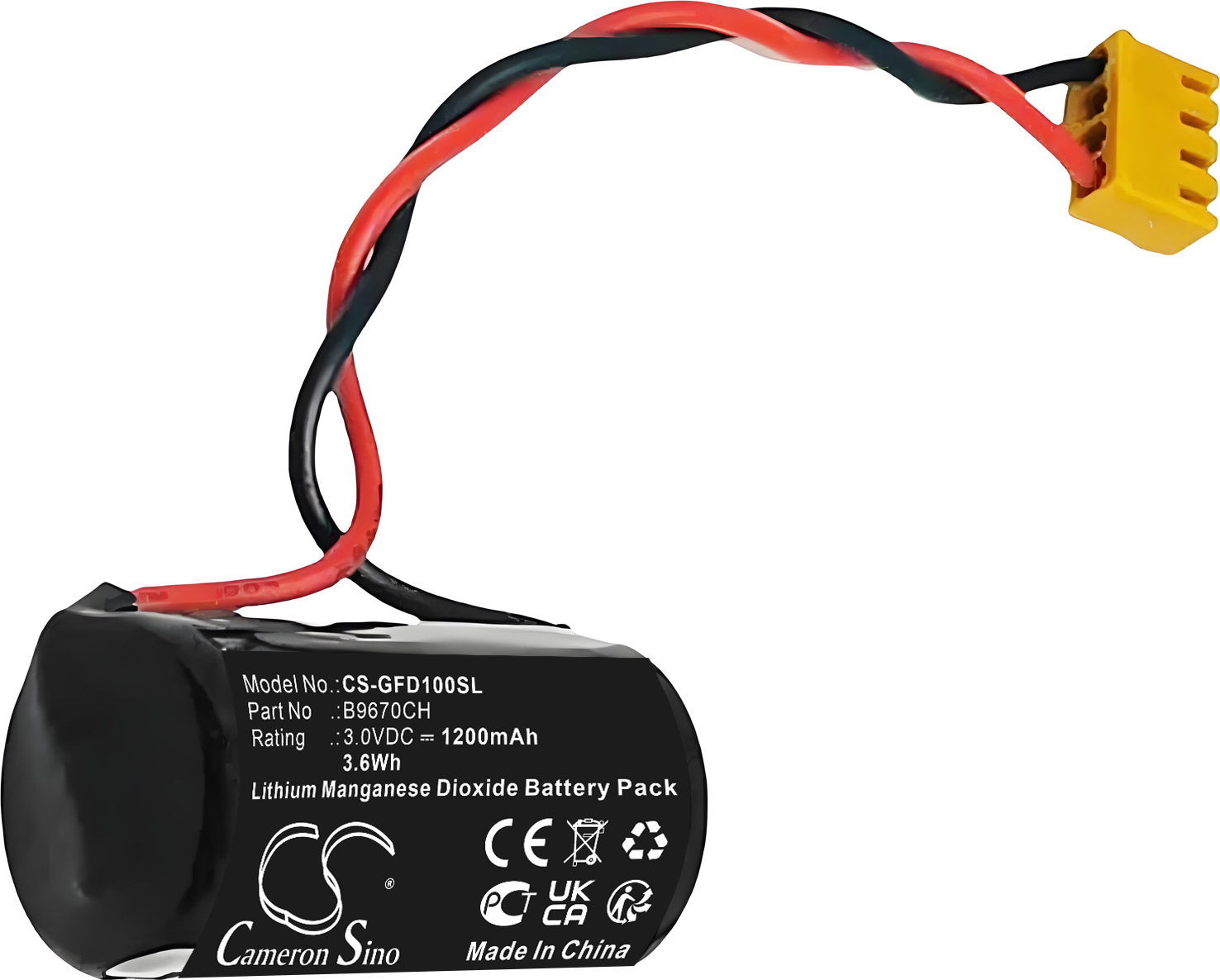 TECHTEK Akku Kompatibel mit [GE Fanuc] D100, D100 programmable logic controllers, D100-AB10 Ersetzt B9670CH, für D100-AB10, für EX2040-PBAT, für E B9670CH, EX2040-PBAT