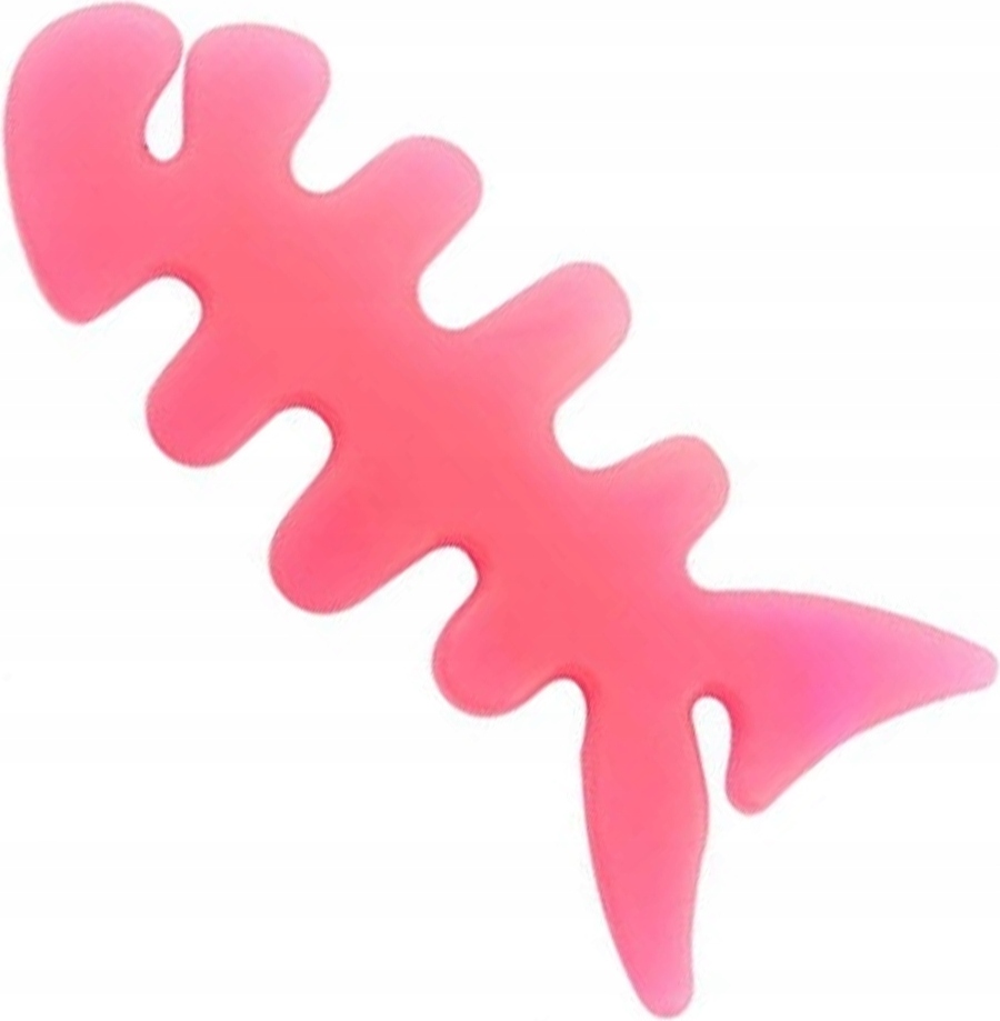 Navijak kábla slúchadiel v tvare kostry rybej kosti ružovej farby