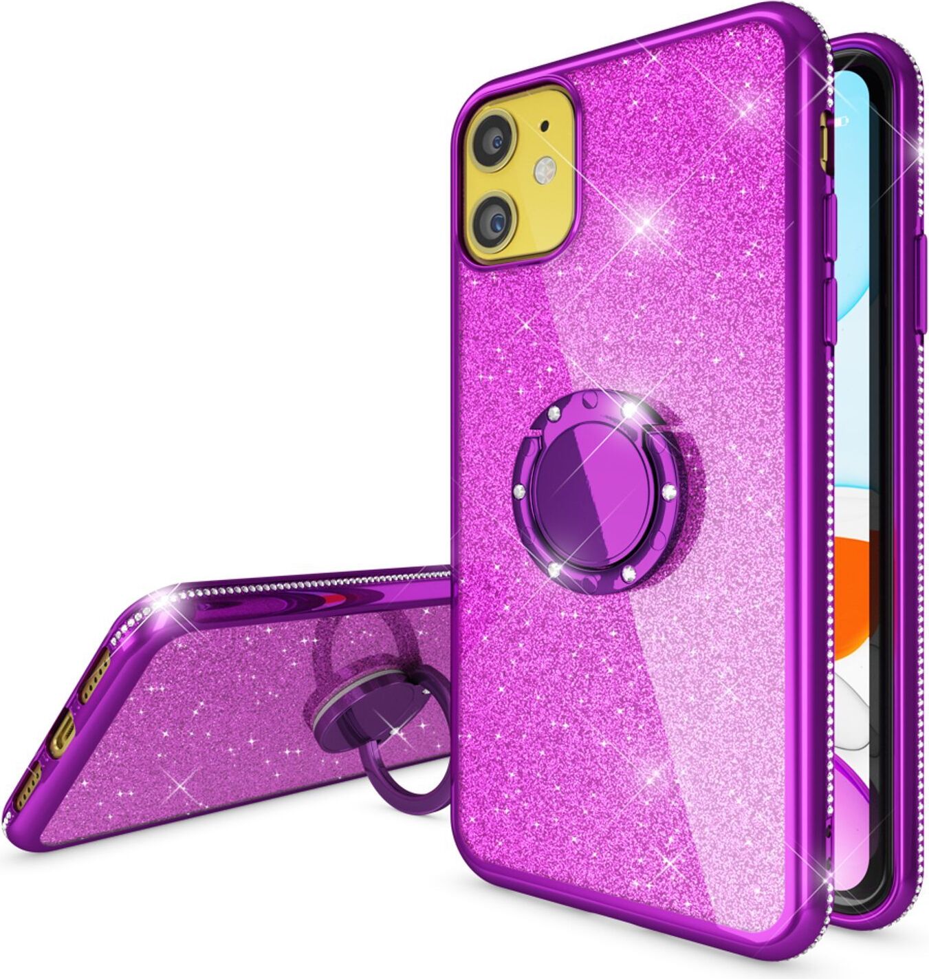 NALIA Custodia per iPhone 11 Pro con anello a 360