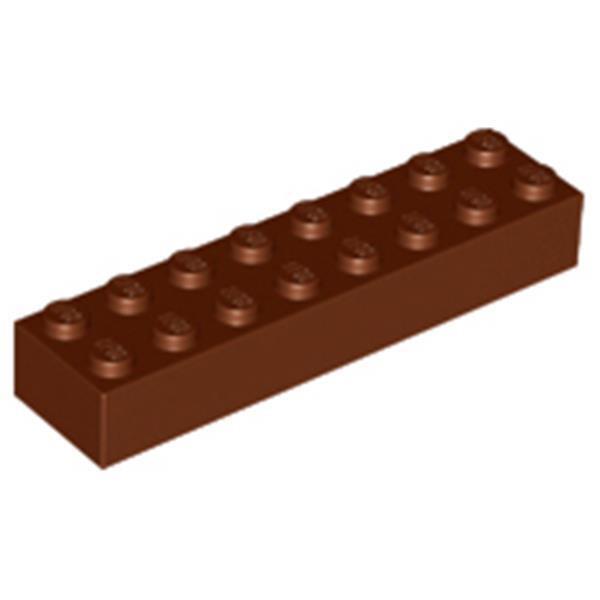 Lego® 2x8 kocky 3007 - 1 kus červenohnedá