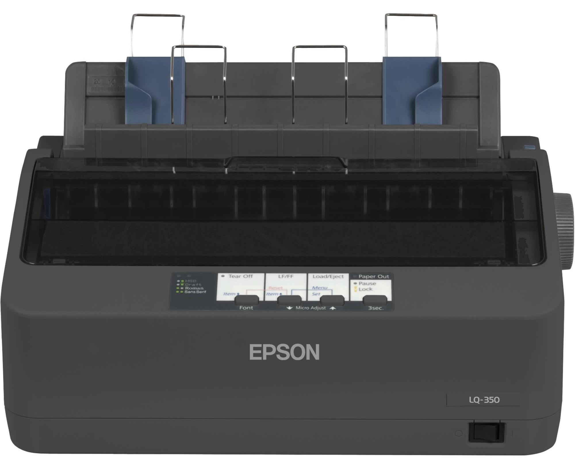 Epson LQ-350 Dot Matrix Printer, 347 Zeichen pro Sekunde, 360 x 180 DPI, 260 Zeichen pro Sekunde, 86 Zeichen pro Sekunde, 10 Zeichen pro Zoll, 4 Kopien C11CC25001