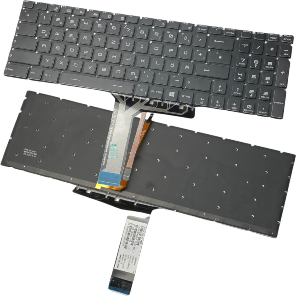Trade-Shop Original Laptop Notebook Tastatur Keyboard Deutsch QWERTZ für MSI GE63 7RC Raider 7RD Raider, GE73 7RC Raider 7RD Raider / RGB Backlight 172571486