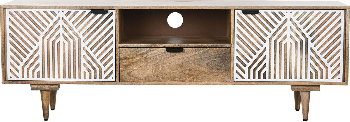 TV-Möbel Home ESPRIT Weiß Mango-Holz 160 x 41 x 55 cm