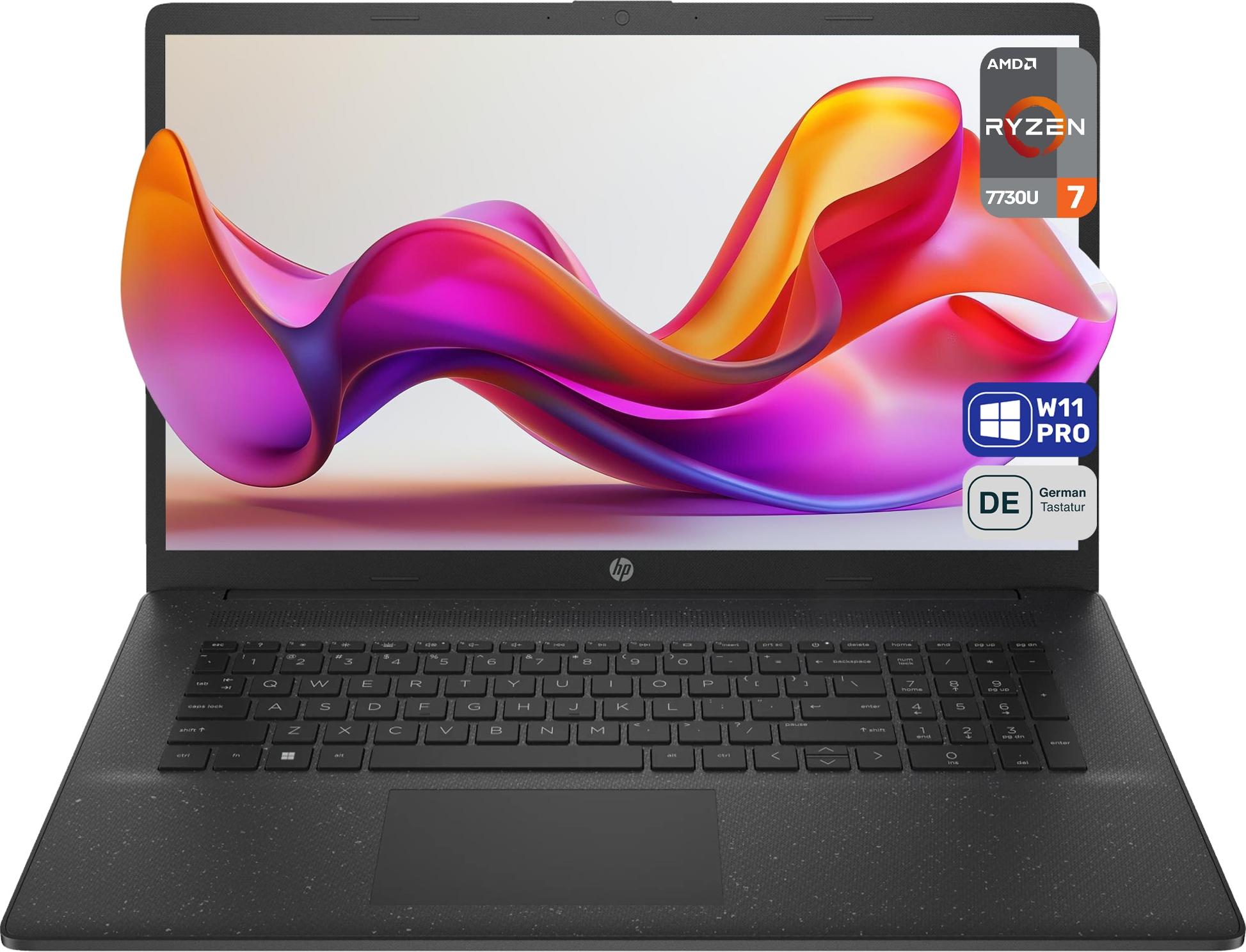 HP 17 Business Laptop, Ryzen 7 7730U, 17.3