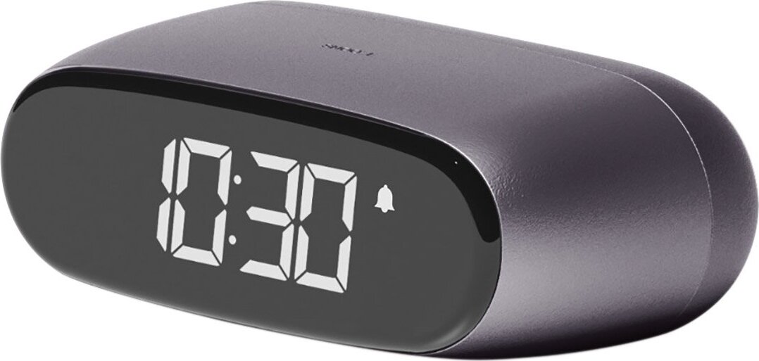 Lexon MINUT - Mini sveglia compatta con display LCD VA Pure Black
