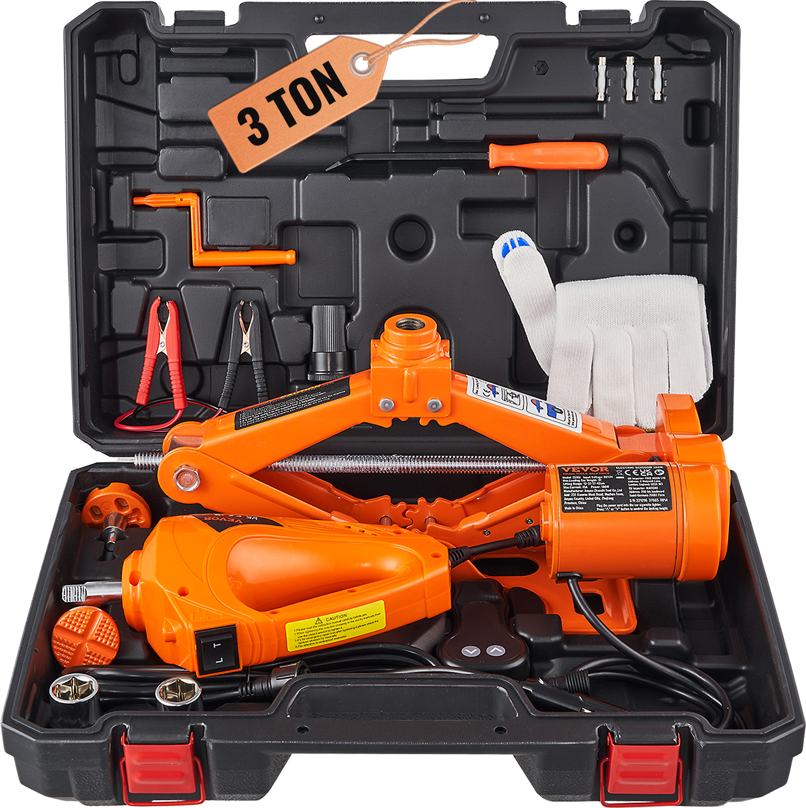 Kit Martinetto A Forbice GADLANE Da 1,5 T: Sollevamento Facile Con Cricchetto, Chiave Telescopica E Custodia Compatta – Perfetto Per Auto, SUV E Berline