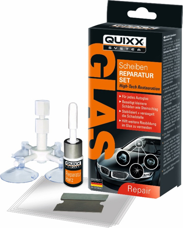 QUIXX Windschutzscheibe Reparatur Scheibenreparatur Steinschlag Reparatur Set 20447