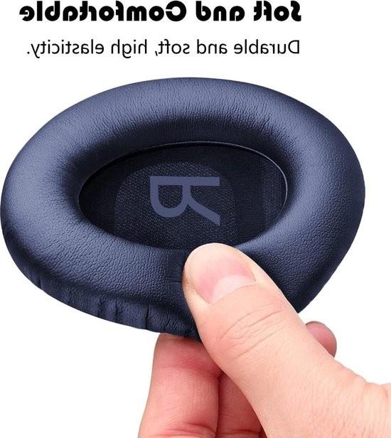 Merkloos Ersatz-Ohrpolster für Bose 700 Noise Cancelling Kopfhörer, weiches Kunstleder, dunkelblau 106252-0