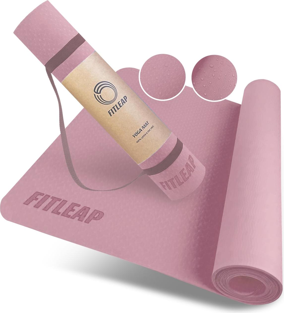 Fitleap Yoga-Matte Pro aus umweltfreundlichem TPE-Schaum. Sehr rutschfeste, schadstofffreie, hypoallergene und hautfreundliche Gymnastik-Matte, Fitness-Matte, Turn-Matte FL-YM-PRO-5-LPK