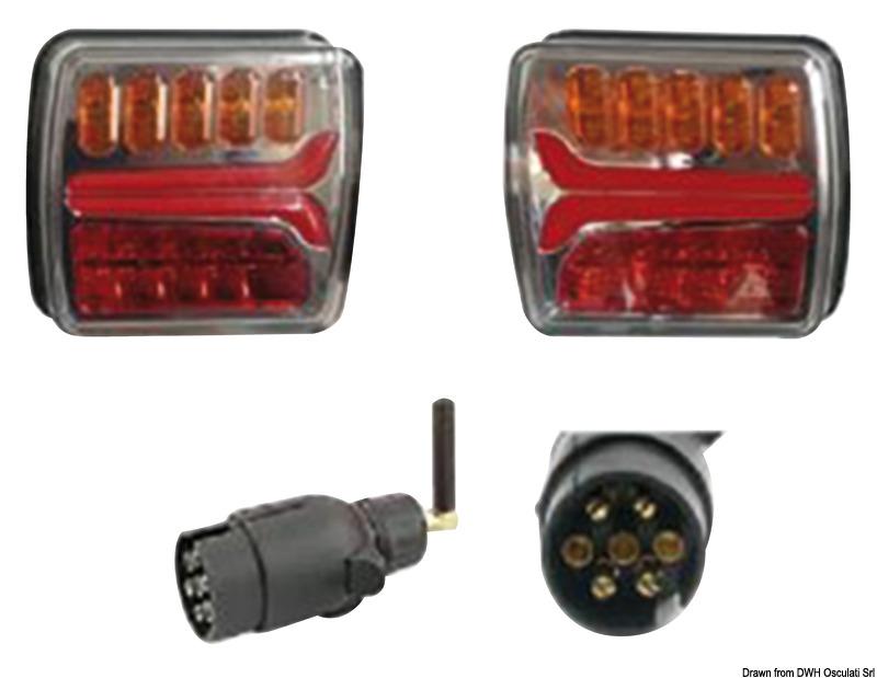 Set von kabellosen unabhängigen LED-Lichtern - Osculati 02.023.24
