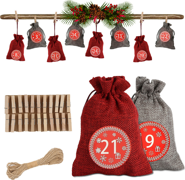 VINGO Adventný kalendár na vyplnenie Vianočný kalendár Adventný kalendár na vyplnenie si dekorácie