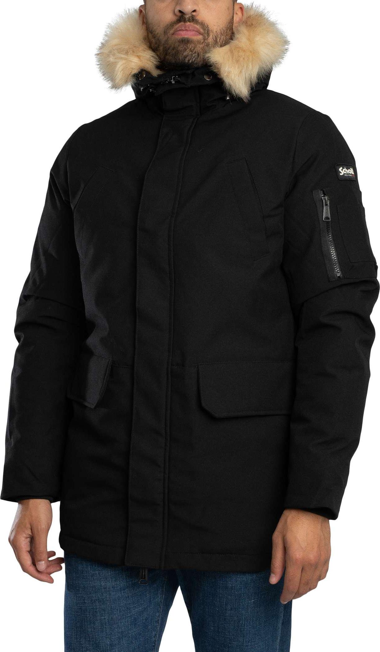 Schott Nelson Herren Parka Jacke XL NELSON20-BLK