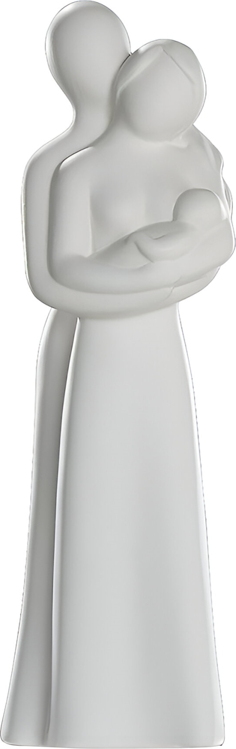 Gilde FRANCIS Statue Couple « Soutien Sincère » – Sculpture Décorative Crème 39cm – Cadeau Amour, Mariage, Anniversaire