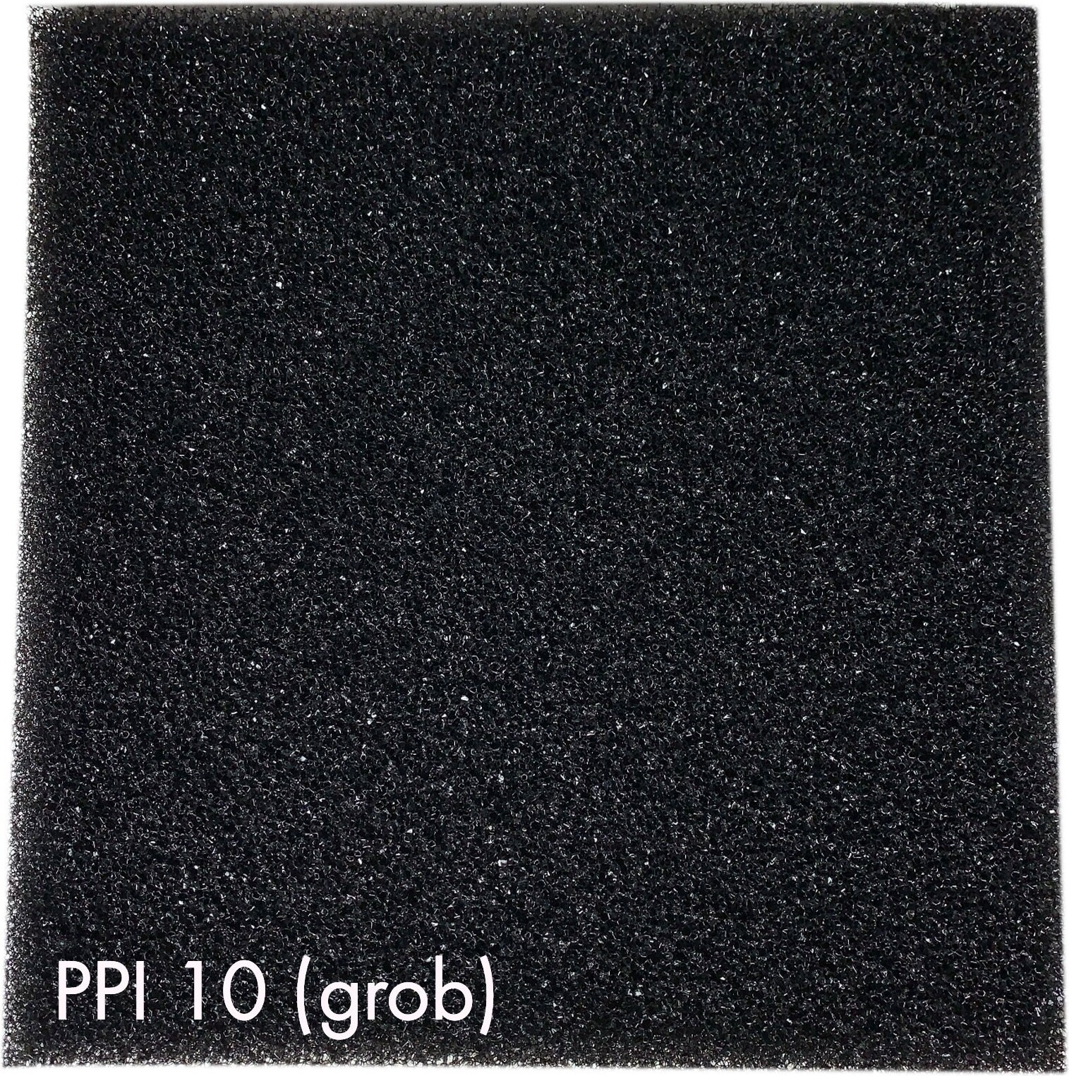 Pondlife Filterschaum Schwarz 50x50x3cm Fein 30PPI - Teich Und Aquarium