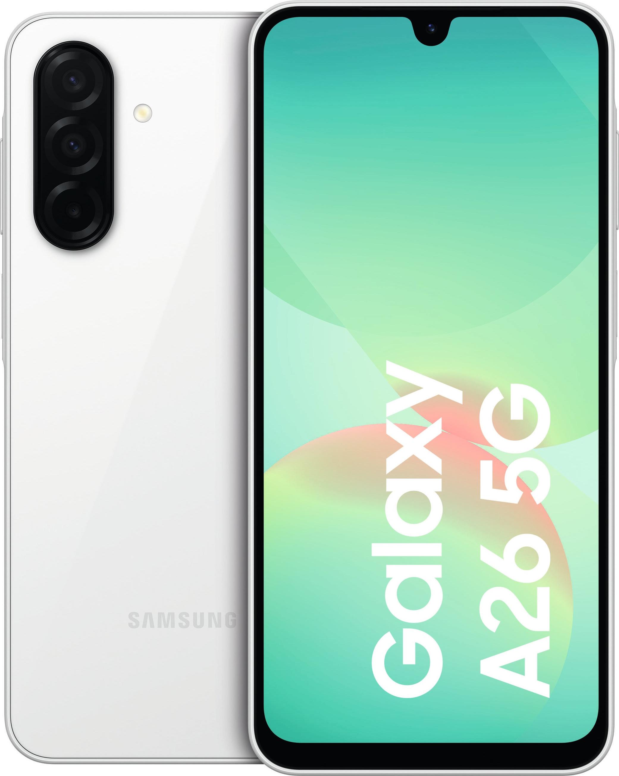 Samsung Galaxy A26, 17 cm (6,7"), 6 GB, 128 GB, 50 MP, Android 15, Weiß