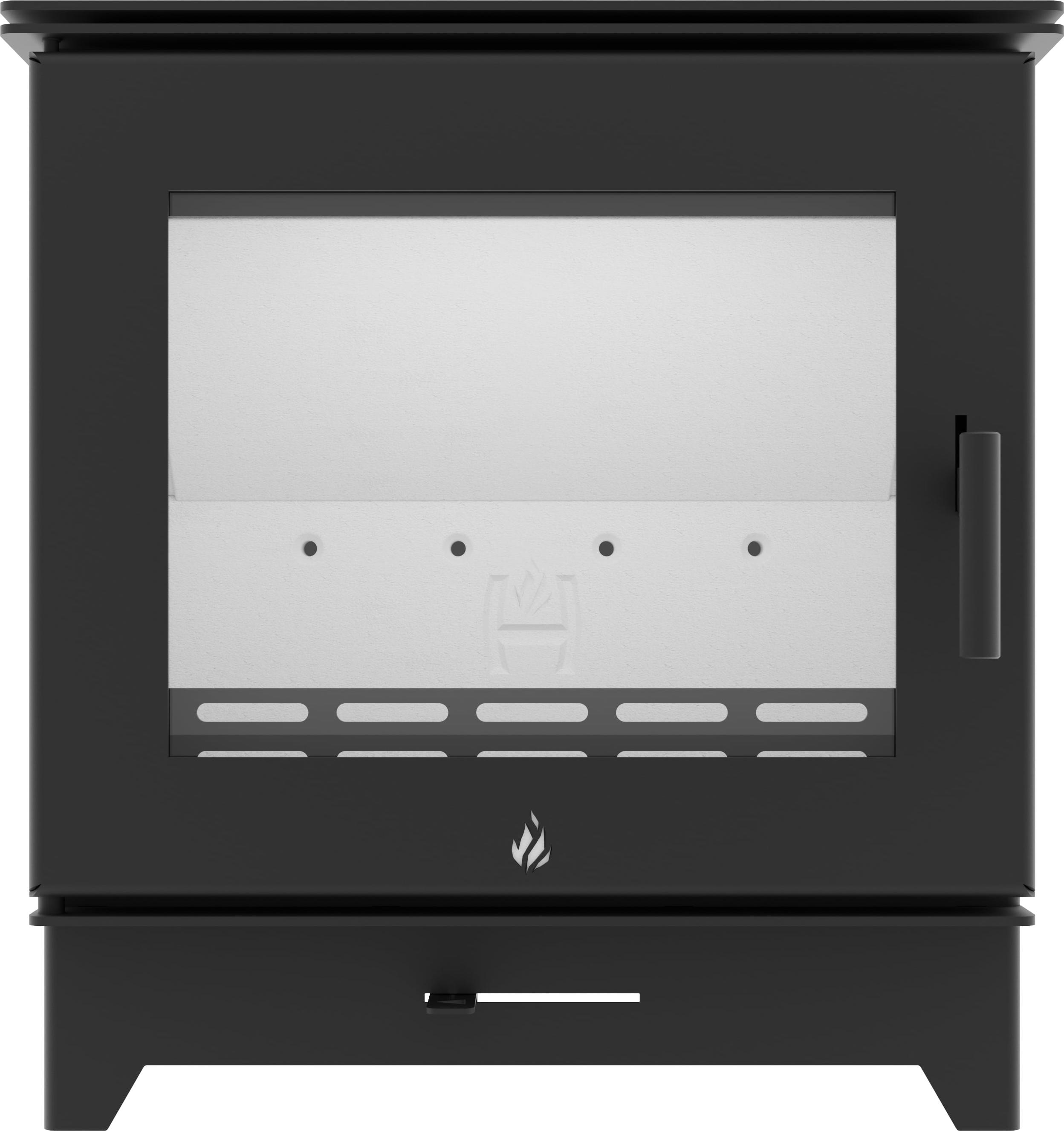 Hitze GATTO ME 5,5 kW Kaminofen – kompakter Holzofen mit Panoramascheibe