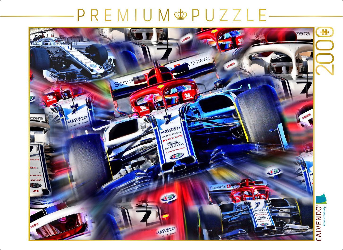 CALVENDO Puzzle Kimi Räikkönen aus Finnland ist bereits seit 2001 in der Formel 1 aktiv und wurde 2007 Weltmeister. 2000 Teile Puzzle quer | 2000 Teile Lege-Größe 90x67cm Foto-Puzzle für glückliche Stunden