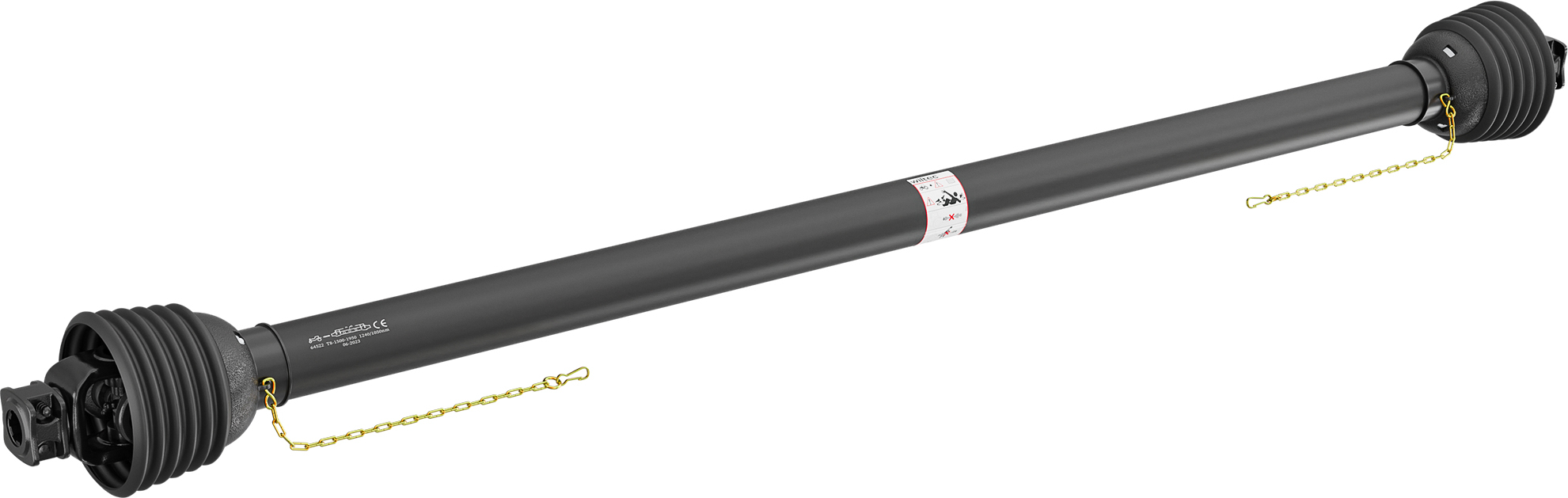 Albero Trattore 1500-1650mm Albero Cardanico T8 Wiltec 1500-1650mm - Giunto  Cardano 1240Nm Per Trattori Albero Estensibile Trattore