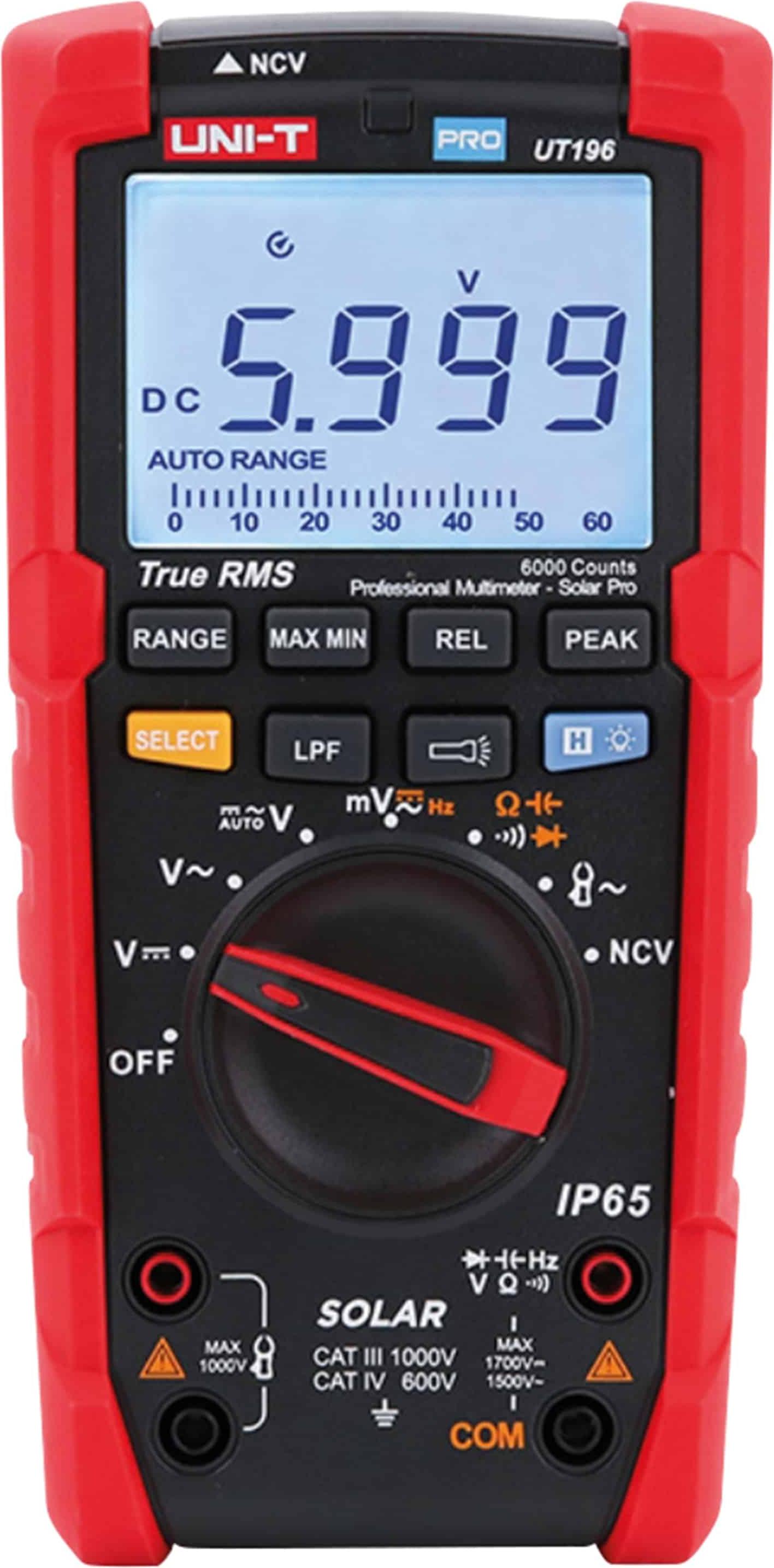 UNI-T True RMS Solar-Multimeter UT196
