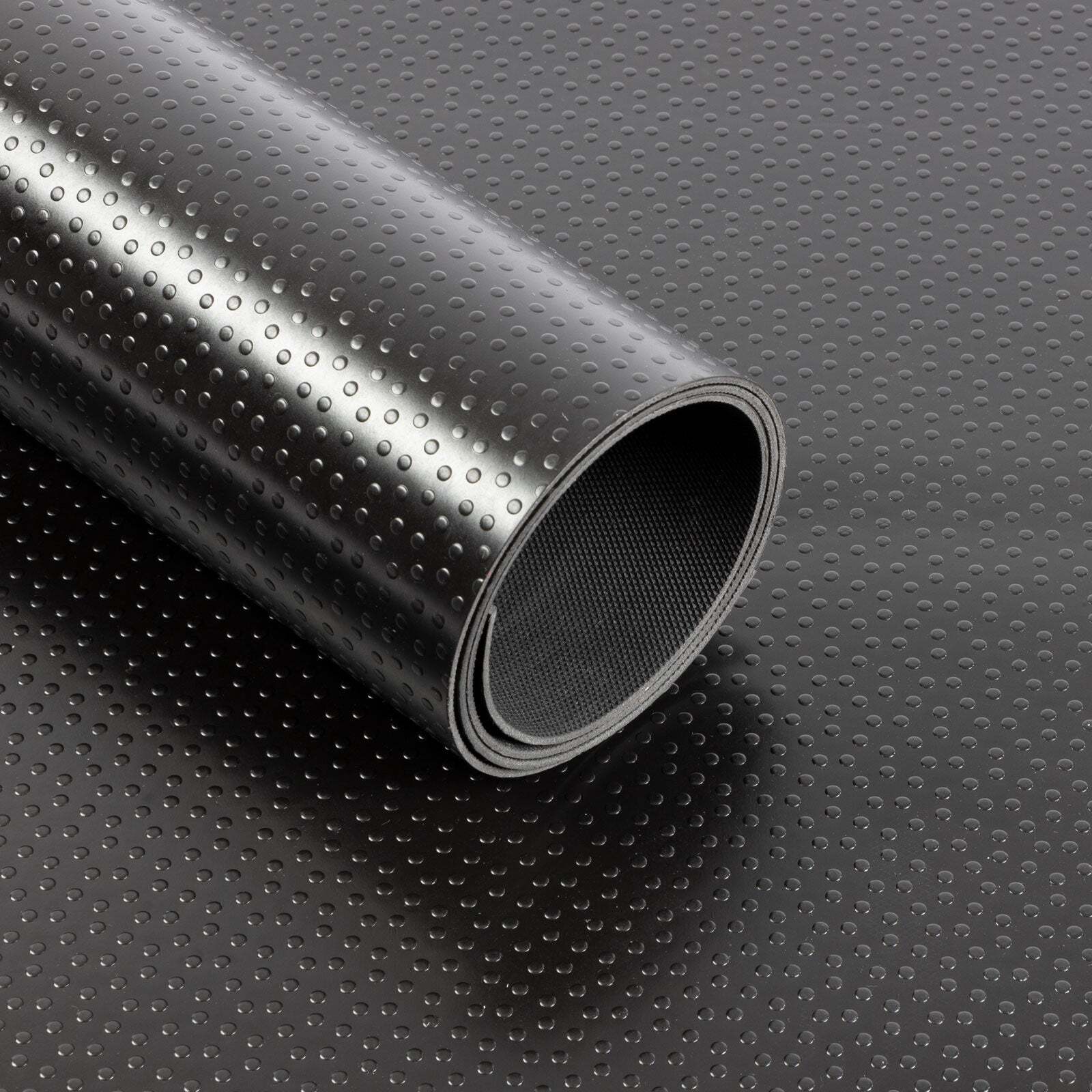 PVC-Bodenbelag Dots Schwarz Breite: 120 cm, Länge: 500 cm