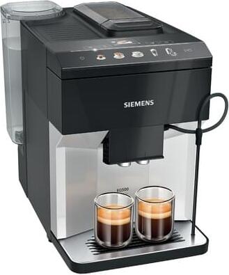 Siemens TP511D01, Espresso kávovar, 1,9 L, Kávové zrná, Vstavaný mlynček, 1500 W, Kovová, Strieborná
