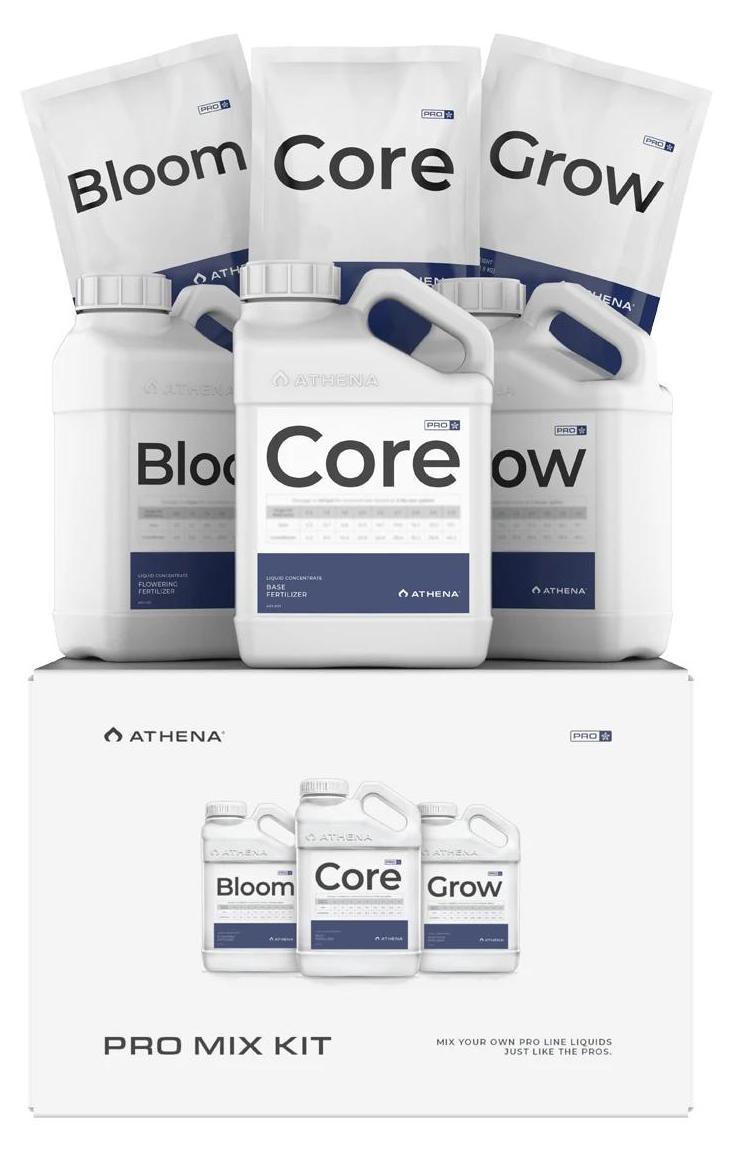 Athena Pro Mix Nährstoff-Kit 3.78 l – Core, Grow & Bloom für präzise Pflanzendüngung