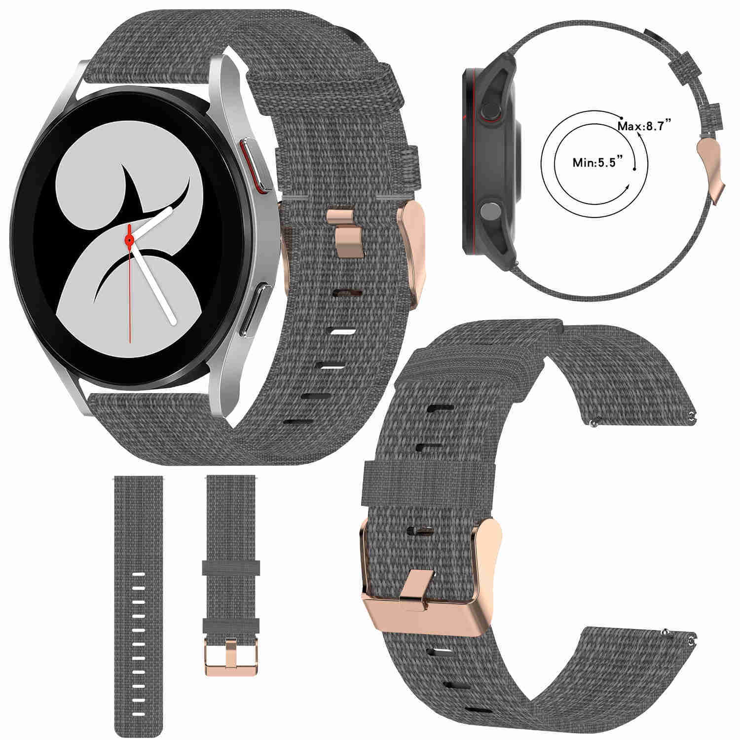 Pre Samsung Galaxy Watch FE 6 5 4 Normal Pro Classic Nylon Arm Band