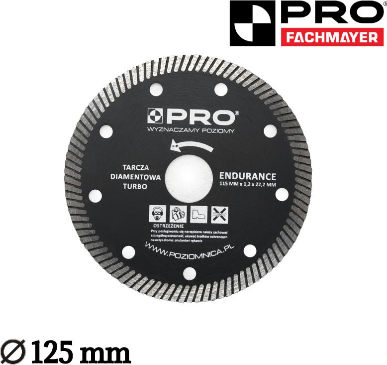 TURBO PRO 125 mm Ausdauer-Diamantscheibe