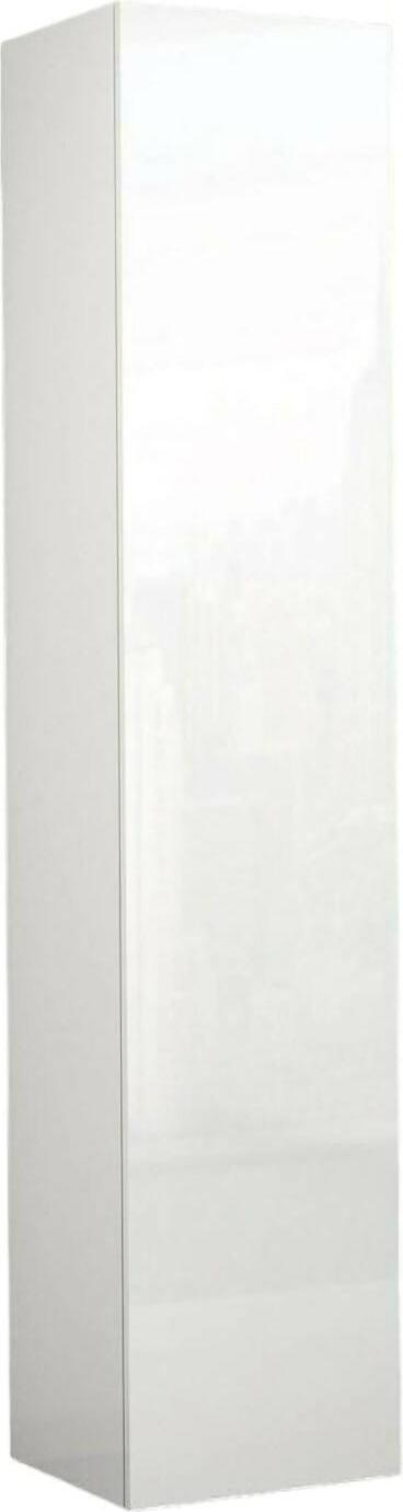 Dmora Mehrzweckgarderobe 1 Tür Ddastolf, Mehrzweckschrank mit 1 Tür, Multifunktionsgarderobe, 45x35h190 cm, Weiß