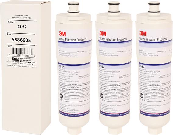 3M Purification Inc. 3x 3M Cuno CS-52 Kühlschrank Wasserfilter