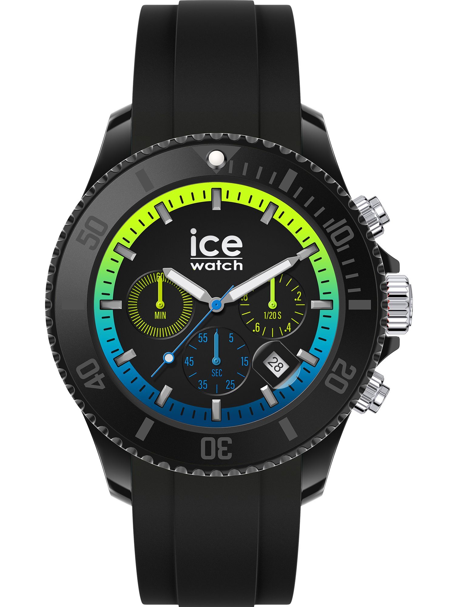 Ice-Watch - ICE Watch IW020616 - Black Lime - XL - Hodinky