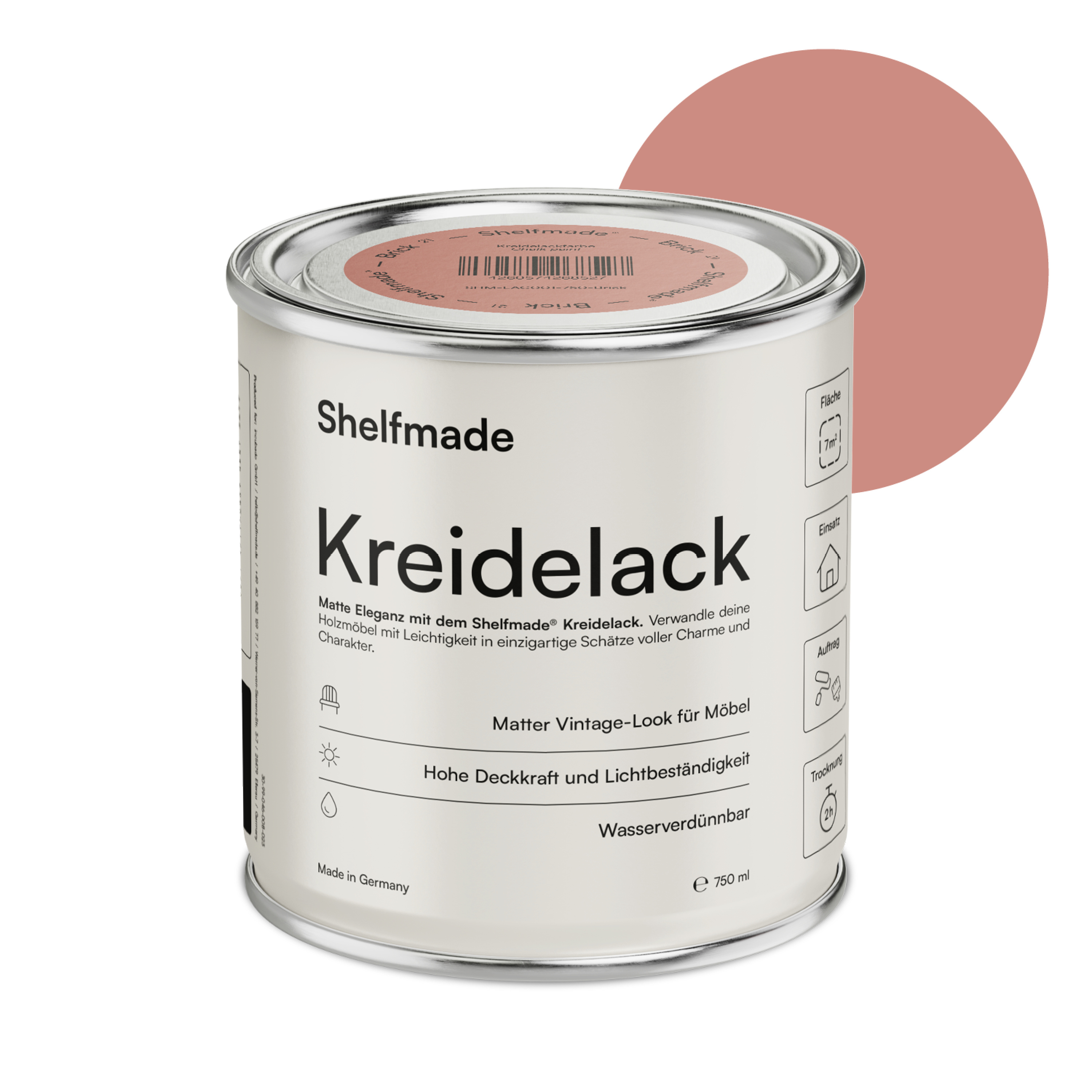 shelfmade Kreidefarbe Möbel Shabby Chic Holzlack DIY - Chalk Paint matter Look