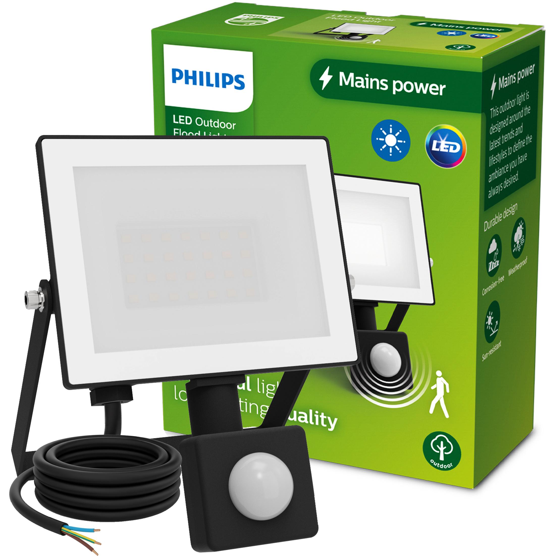 Philips Wandleuchten Lois, 20 W, Wandbeleuchtung für den Außenbereich, Schwarz, Metall, IP65, Garten, Terrasse, I PHSNAS0250