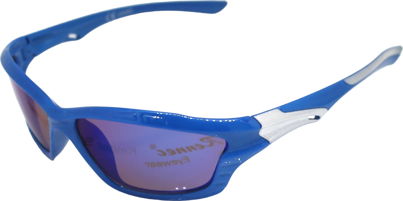 Rennec Kinder Sportbrille Sport Sonnenbrille 5 bis 11 Jahre Radbrille Blau Verspiegelt Jungen Mädchen Fahrradbrille KSP5-Blau-Blau-Versp-1-1-1