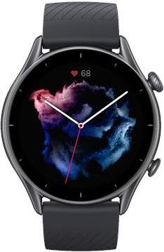 Amazfit GTR 3 1,39", inteligentné hodinky, GPS (satelit), AMOLED displej, dotykový displej, monitor srdcového tepu, monitorovanie aktivity 24/7, vodotesné, Bluetooth, Thunder Black