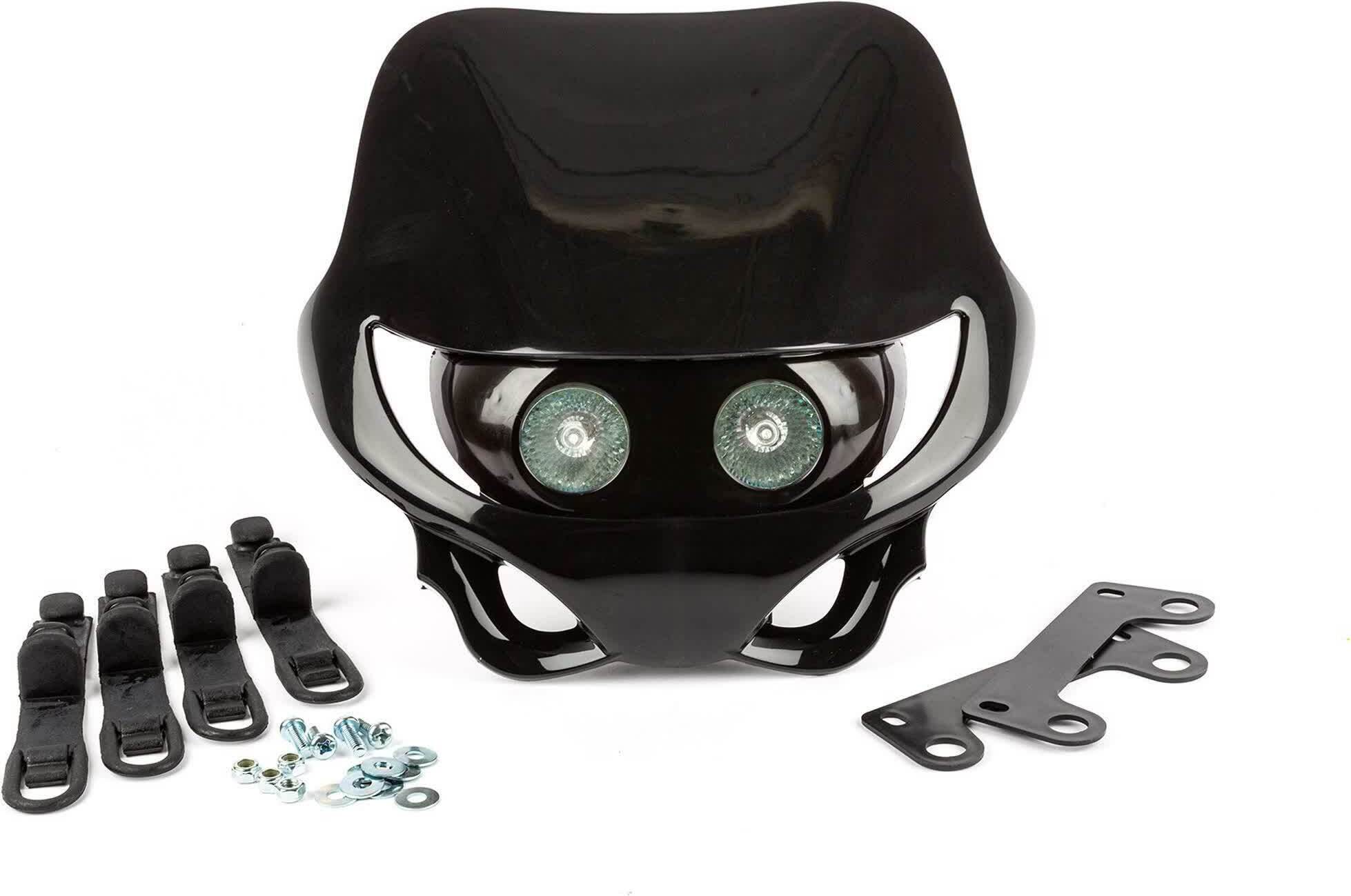 STR8 Schwarze Enduro-Maske für 50cc Supermoto STR-599.07/BK