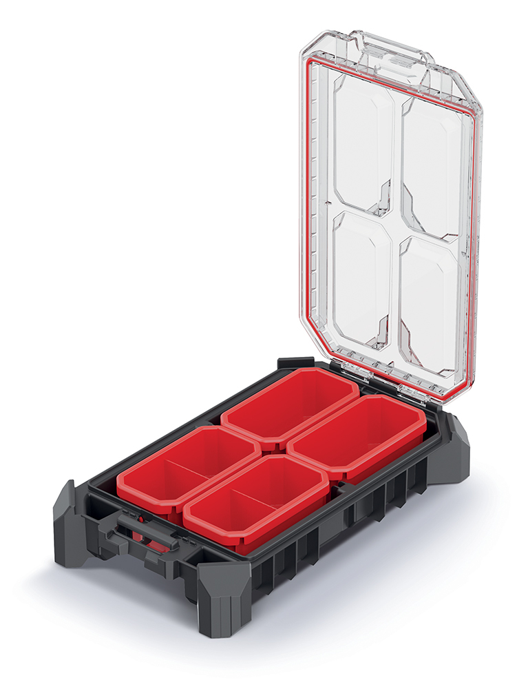 Werkzeug-Organizer MSX 25 niedriger KMX40258B Kistenberg Sortierbox Sortimentskasten Kleinteilelager Kleinteilekasten