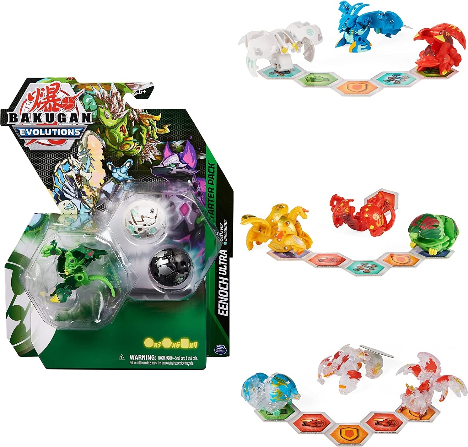 Spin Master Bakugan Starter 3 Pack Serie 4 43110
