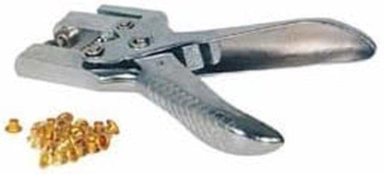 Famanu Zange mit 100 Sicherheitsaugen - 4,5 x 8 mm