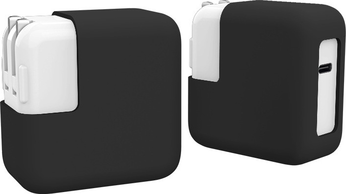 INF Silikónový obal na ochranu nabíjačky pre Apple MacBook 29W/30W čierna