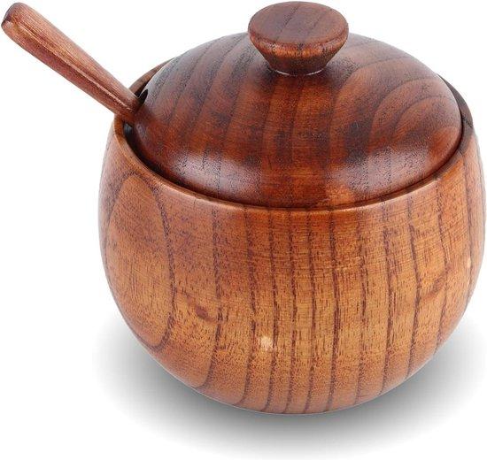 OEM Holzgewürzbehälter mit Löffel und Deckel 2026