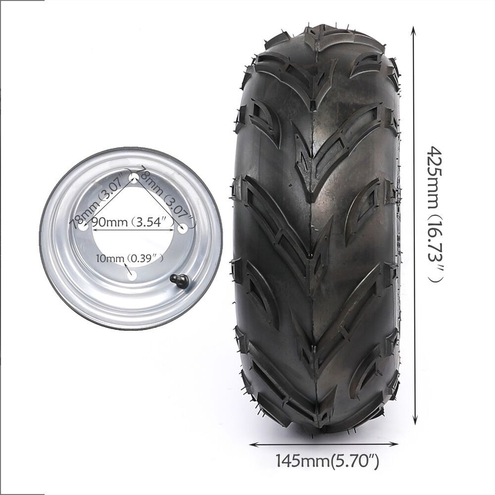 Sada ráfikov pre motokáry ATV, 16x8-7, maximálne zaťaženie 160 kg, maximálne nahustenie 24 PSI ,