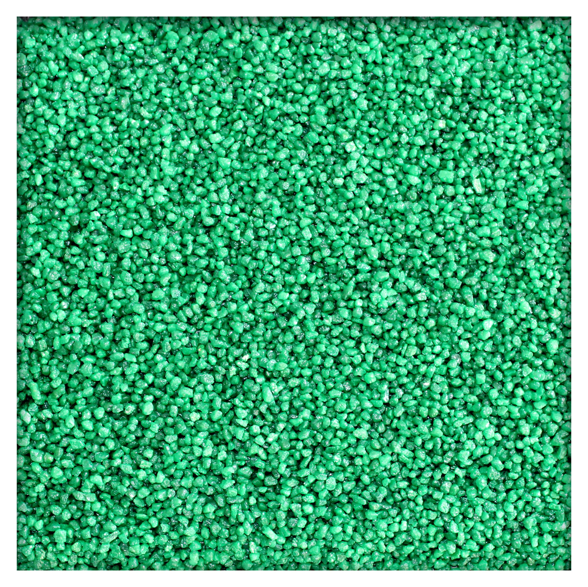 Rosnerski Farbkies Grün Aquarium Deko Kies Aquariengrund Aquariumkies Bodengrund Körnung 2-4 mm 10 kg ( 2x 5 kg Beutel )