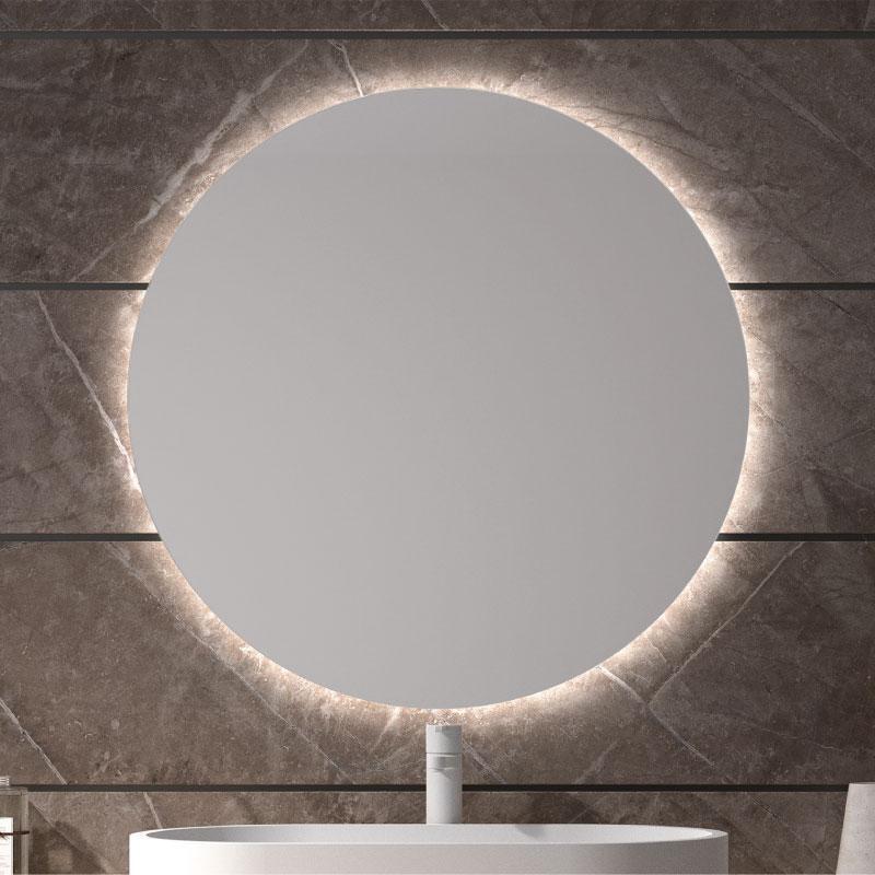 STANO Schnelle Lieferung - Badspiegel TENERIFE mit integriertem LED-Licht 80 cm Ø