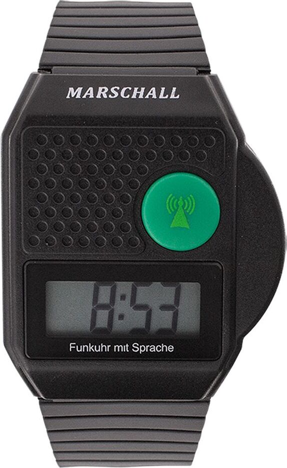 Engelkemper Marschall Funkuhr TALKING WATCH | Blindenuhr > schwarz/türkis CEM-36838-1110