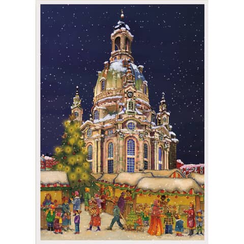 Adventný kalendár č. 318 Frauenkirche v Drážďanoch, formát DIN A