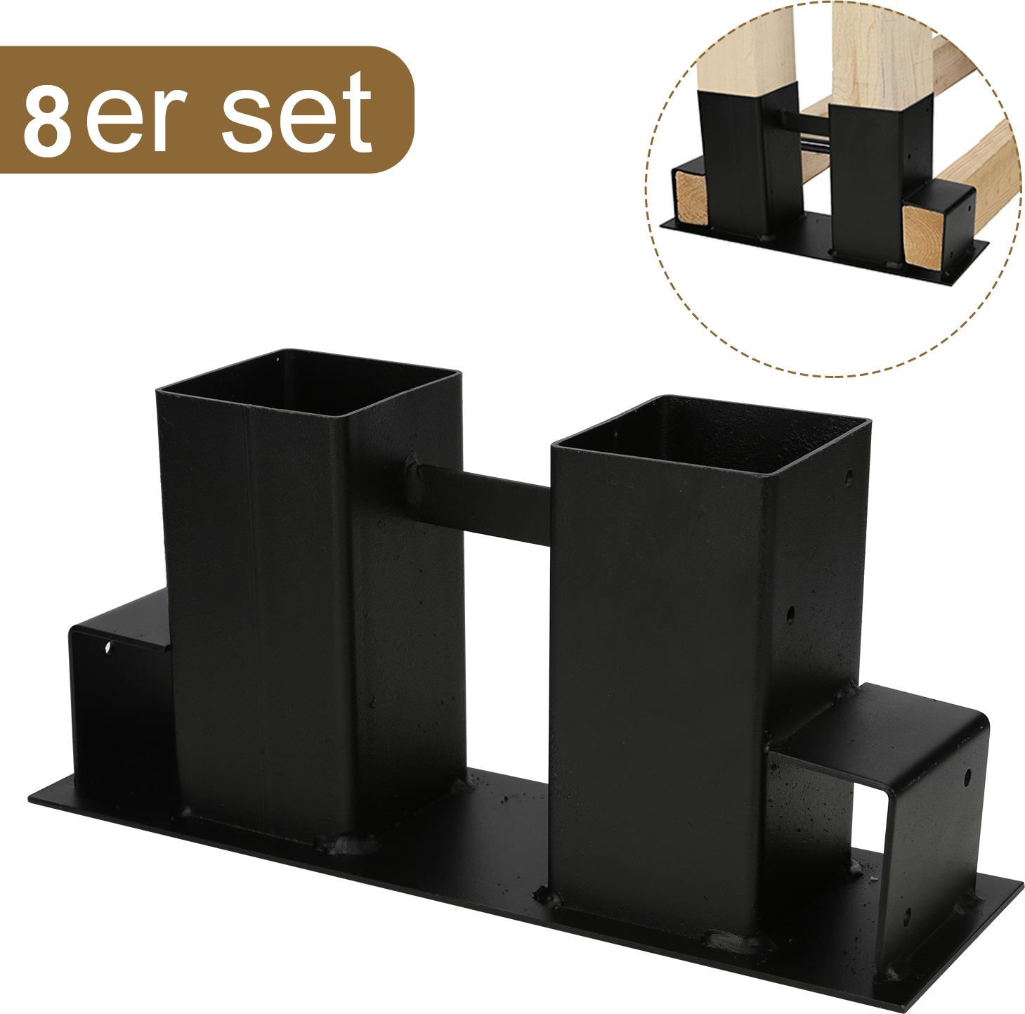 Clanmacy Holzstapelhilfe Stabile Brennholz Stapelhilfe Stapelhilfe Kaminholz Holzstapelhalter Holz RL-HG6654-8-GD